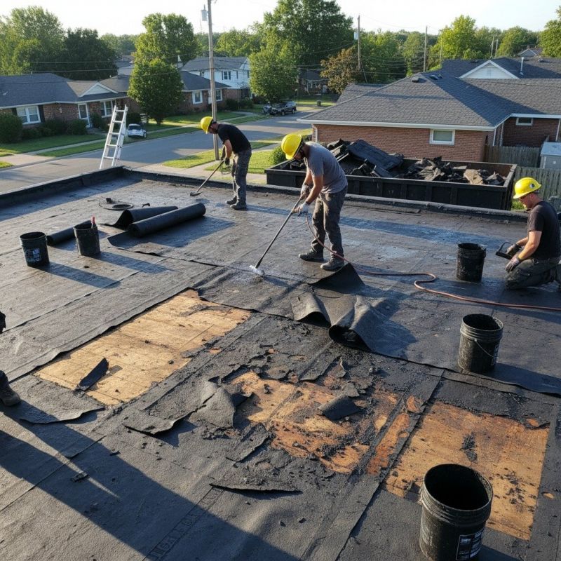 Asphalt Roof Leak Repair detail